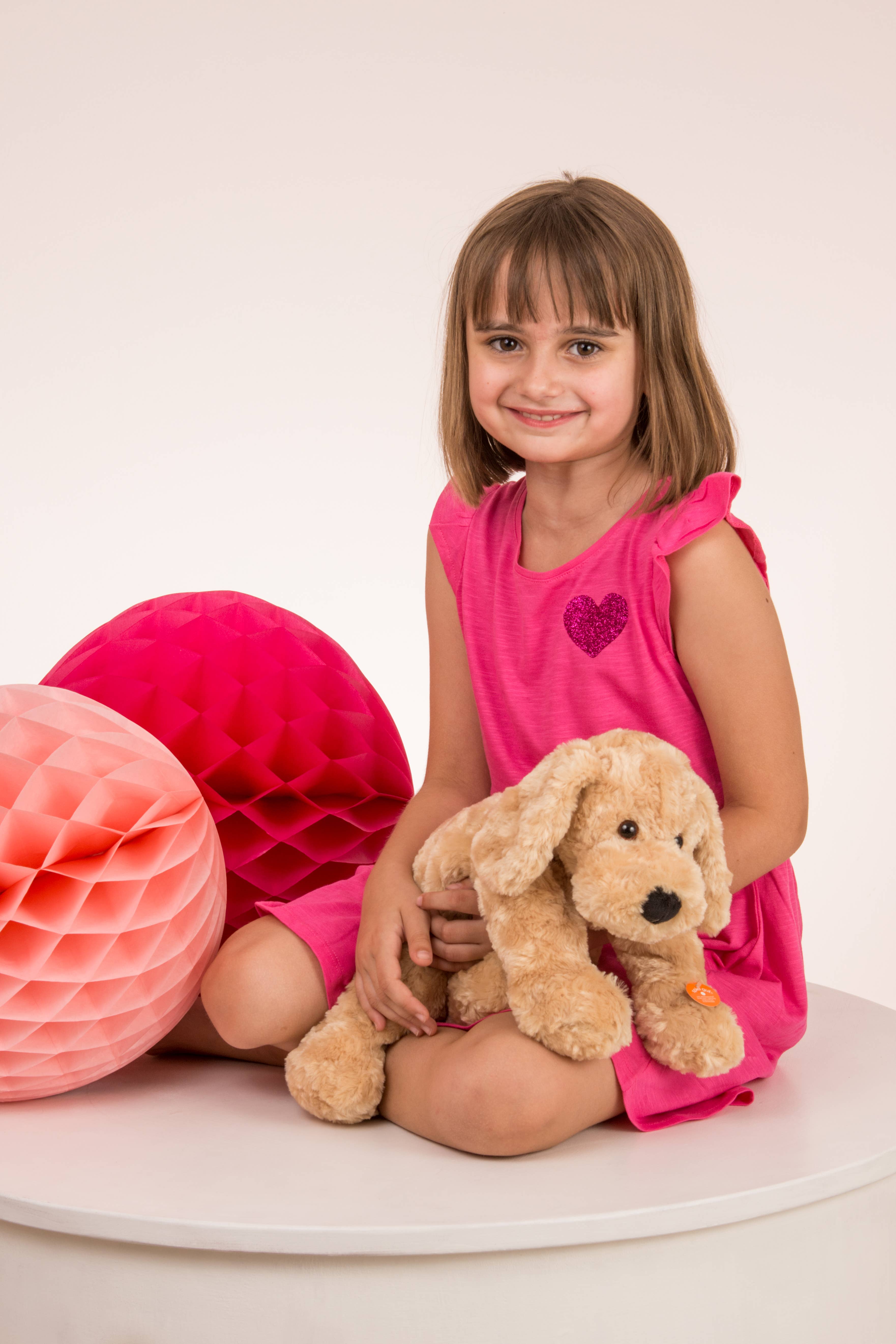 Teddy Hermann – Peluche - Crianças e bebés por atacado – Schlenkerhund bege 40 cm - brinquedo de pelúcia - bicho de pelúcia1