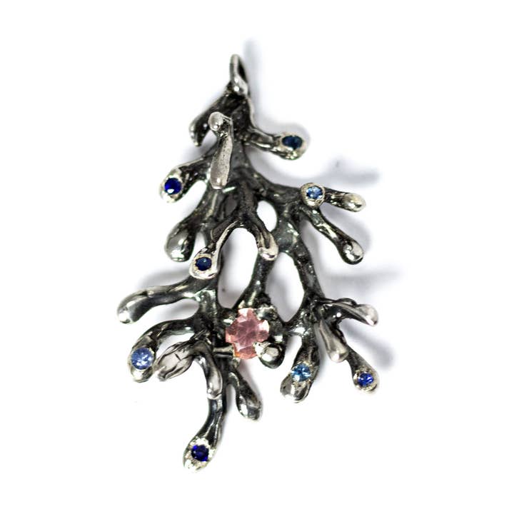 Sapphire och rosa turmalin hänge för wholesale av Arlo Haisek