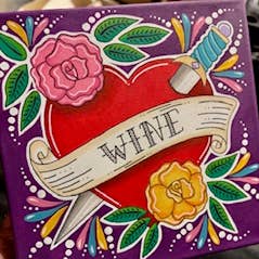 Impression d'art de vin 12x12 pour la vente par Karen’s Cositas