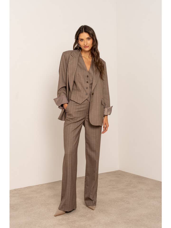 Attentif Paris - Wholesale Blazer - Women's - Oversized pinstripe blazer4