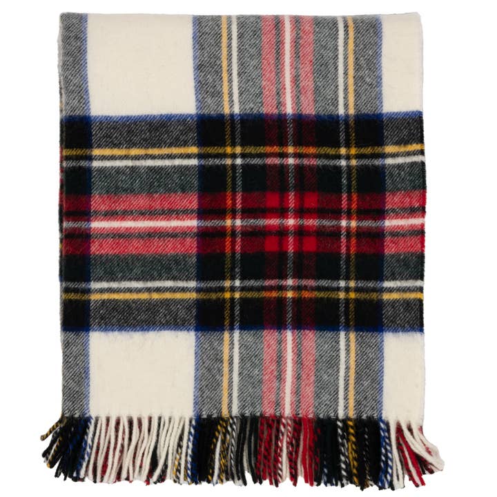 Prince of Scots - Vente Plaids - Plaid en laine d'agneau Shetland de Highland Tweeds (Dress Stewart)