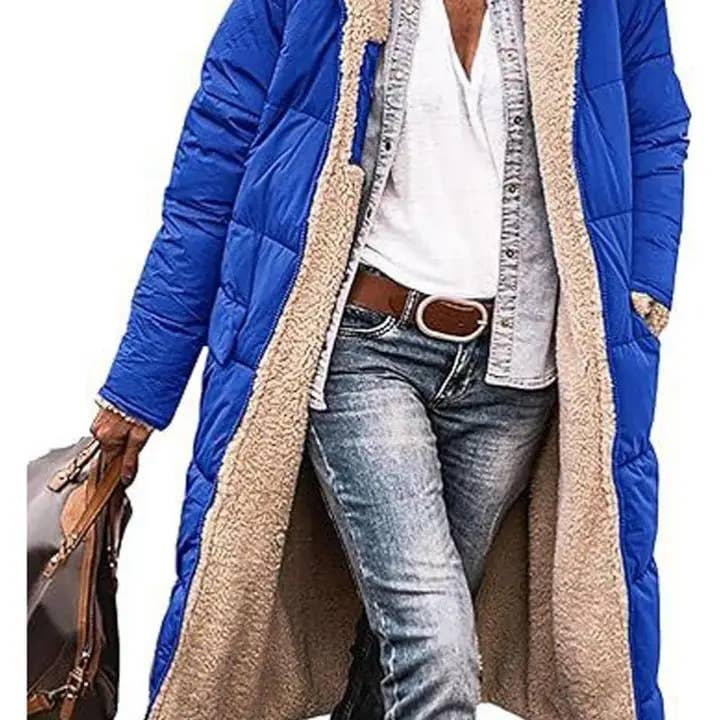 Katinki - Wholesale Coat - Women's - Long Hooded Puffer Coat with Quilted Design14