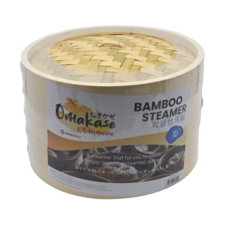 10" Bambusdämpfkorb mit Deckel (1/16) für den Großhandel von Urban Tokyo