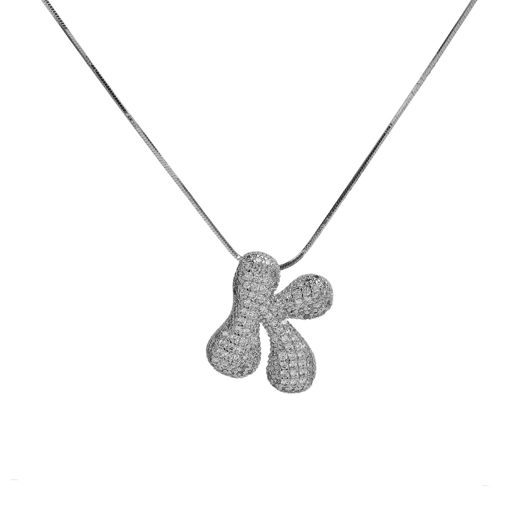 Savvy Bling – wholesale Pendant/charm necklace – Initial Waterdrop 18K Gold Necklace46