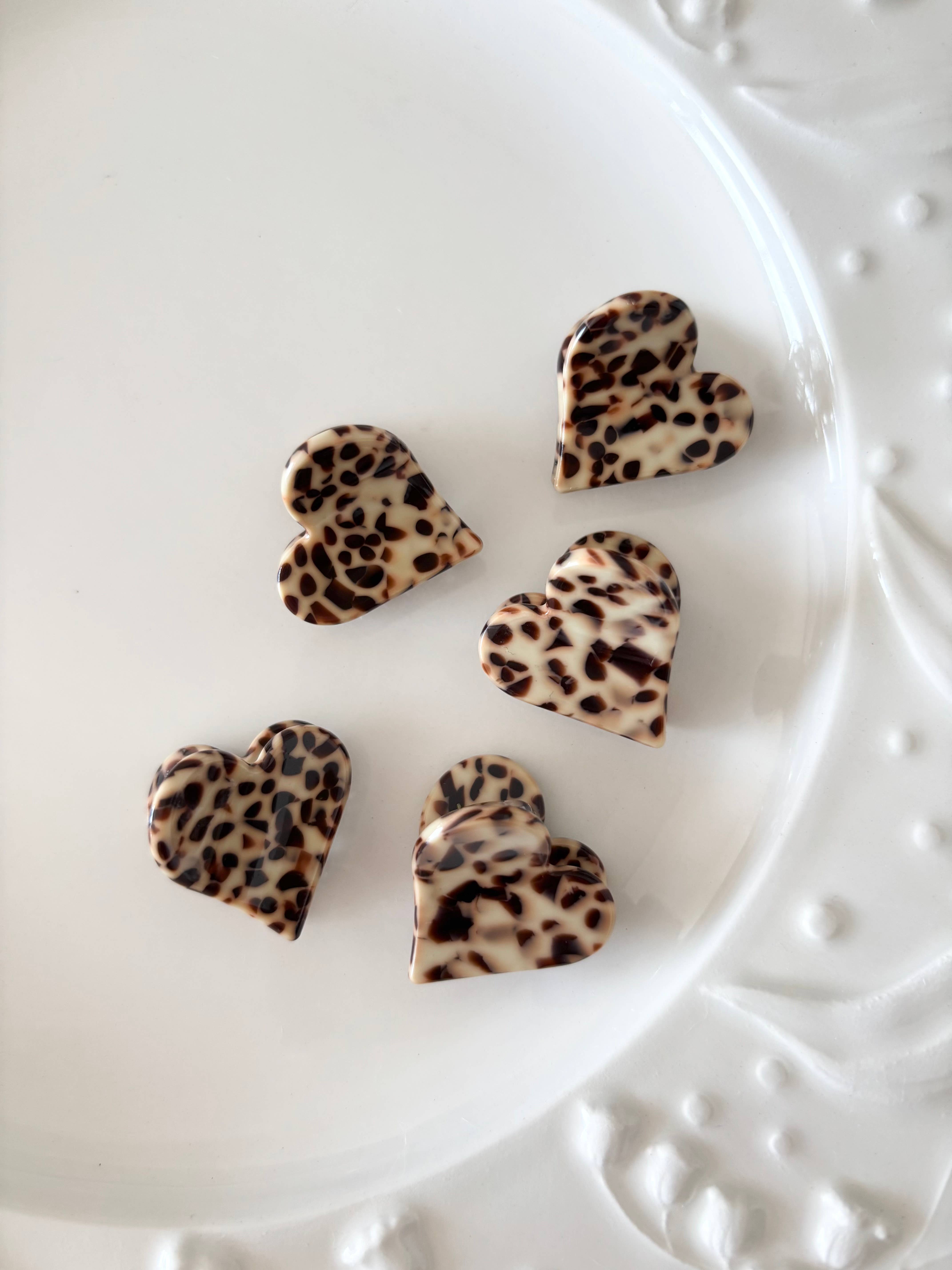 LoveLina - Wholesale Hair Clip - Women's - Heart Shape Acetate Hair Clip (DOLCE-2)2