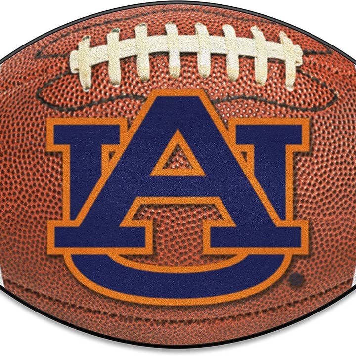 Auburn University Tigers Floor Mat Area Rug, 20x32 Inch, Non-Skid Backing, Football Design for wholesale by Last Stand Hats, LLC