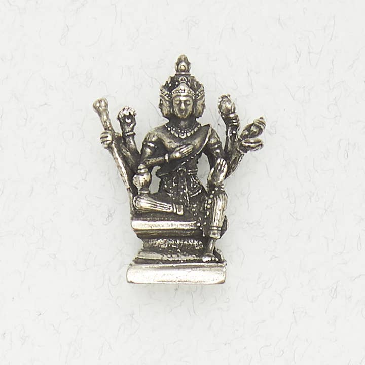 Nirvana - Wholesale Individual Charm/Pendant - Hindu Pewter Pendant Necklace - Brahma – Creator of the Universe