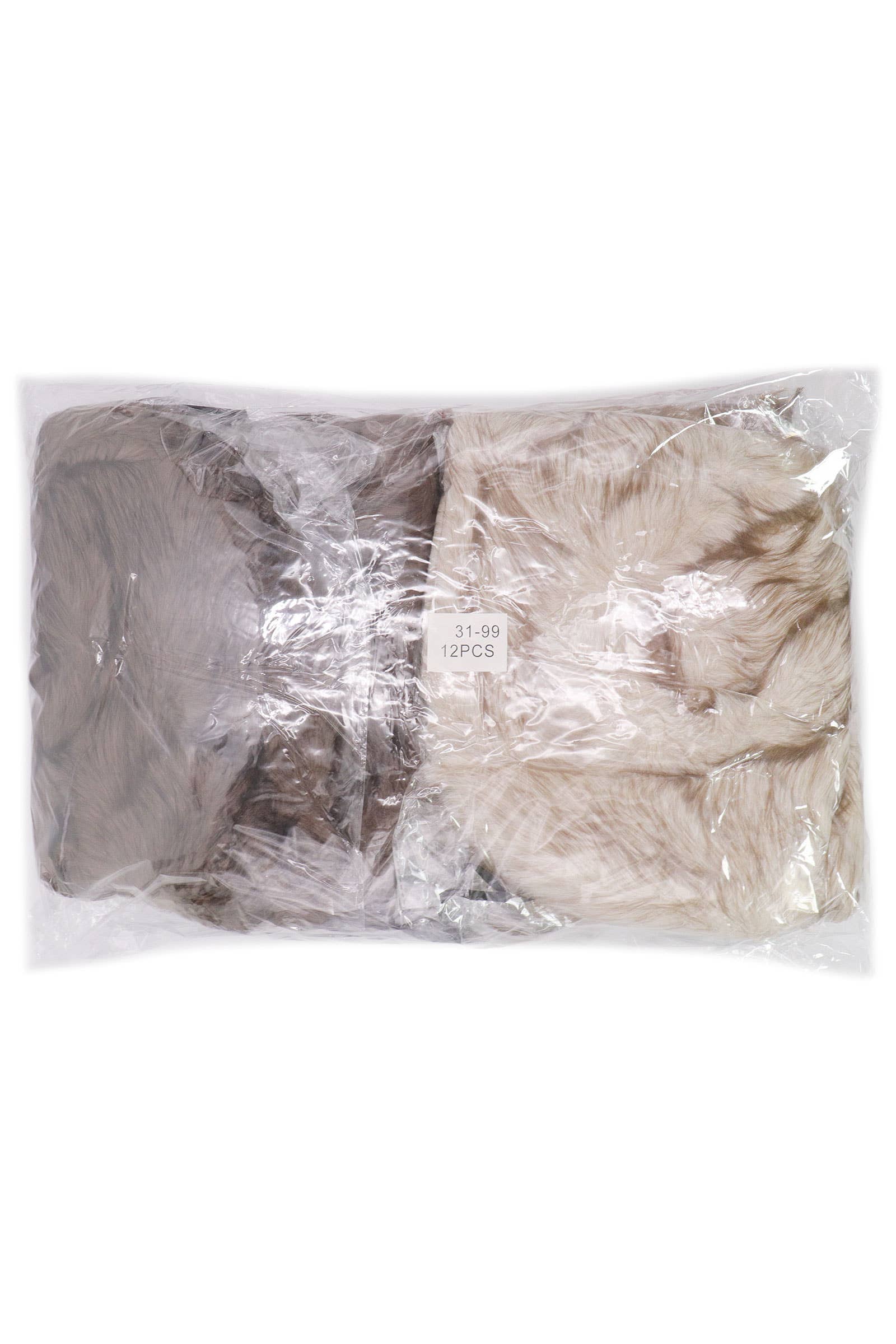 ASSORTED Luxe Agouti Oversized Faux Fur Bucket Hat for wholesale on Faire9