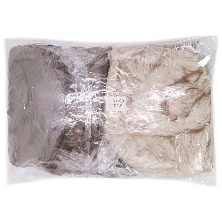 ASSORTED Luxe Agouti Oversized Faux Fur Bucket Hat for wholesale on Faire9