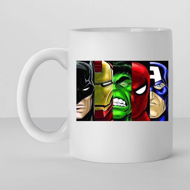 Cartoon inspired coffee mug for wholesale by Peaches prints