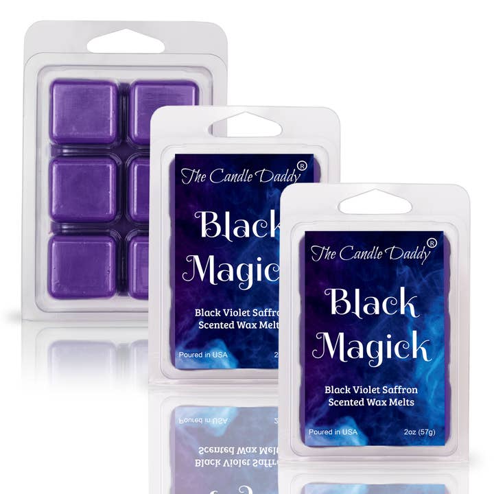 The Candle Daddy - Wholesale Wax Melt - BLACK MAGICK - BLACK VIOLET SAFFRON SCENTED WAX MELT