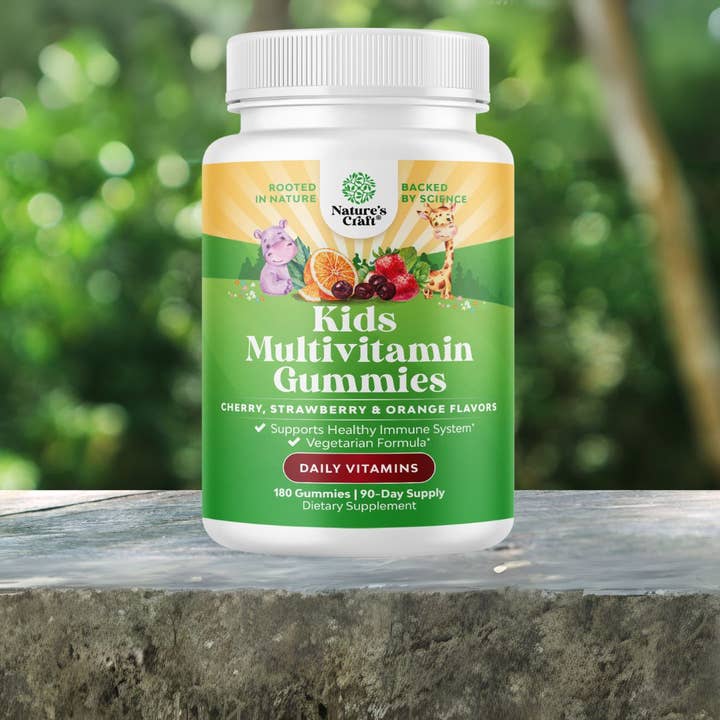 Daily Multivitamin Gummies – Kid’s Wellness Blend, 180ct for wholesale by Nature's Craft