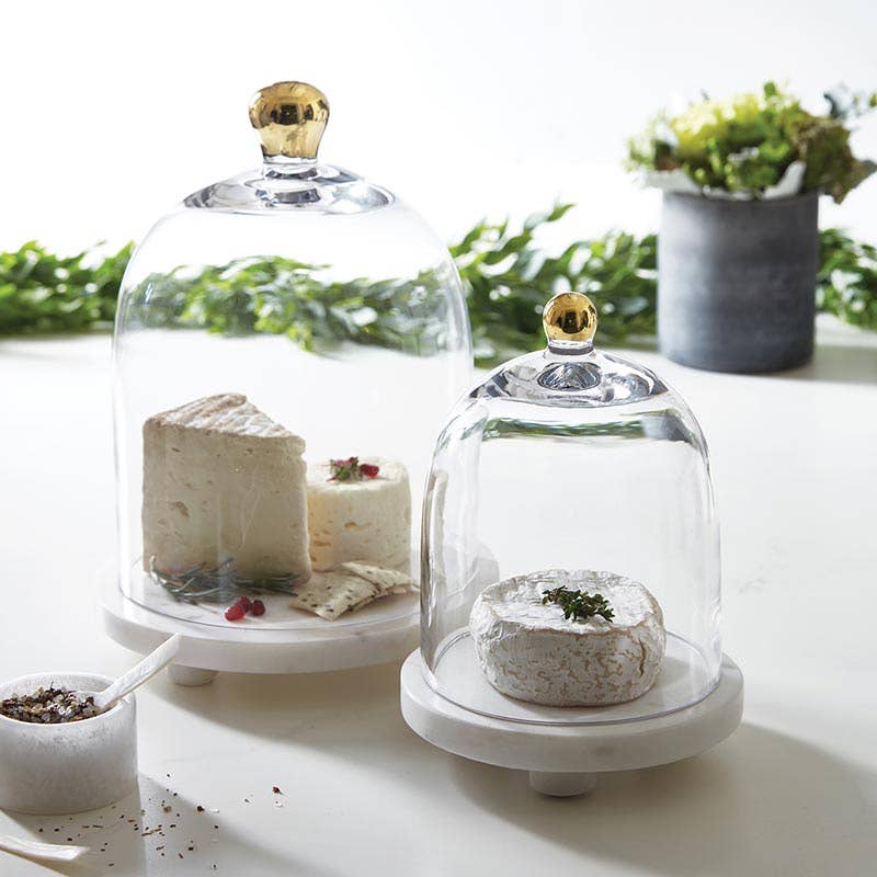 Santa Barbara Design Studio by Creative Brands - Wholesale Decorative Tabletop Object - Glass Cloche with Gold Knob - Small3