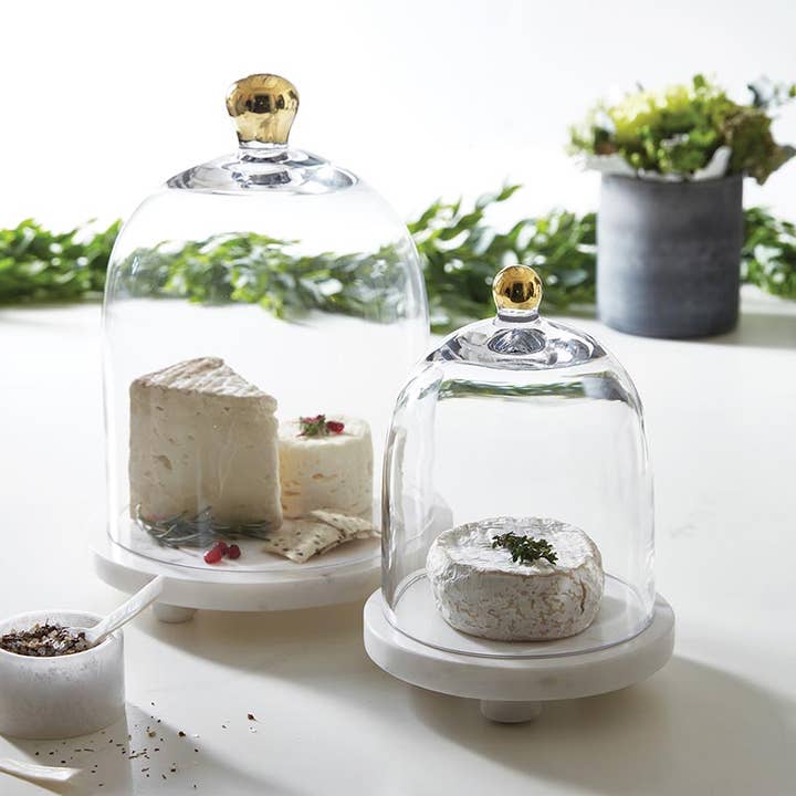 Santa Barbara Design Studio by Creative Brands - Wholesale Decorative Tabletop Object - Glass Cloche with Gold Knob - Small3