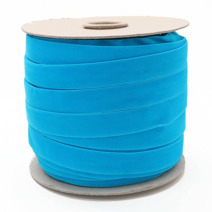 Cinta de terciopelo suizo cian para venta al por mayor de Such Good Supply