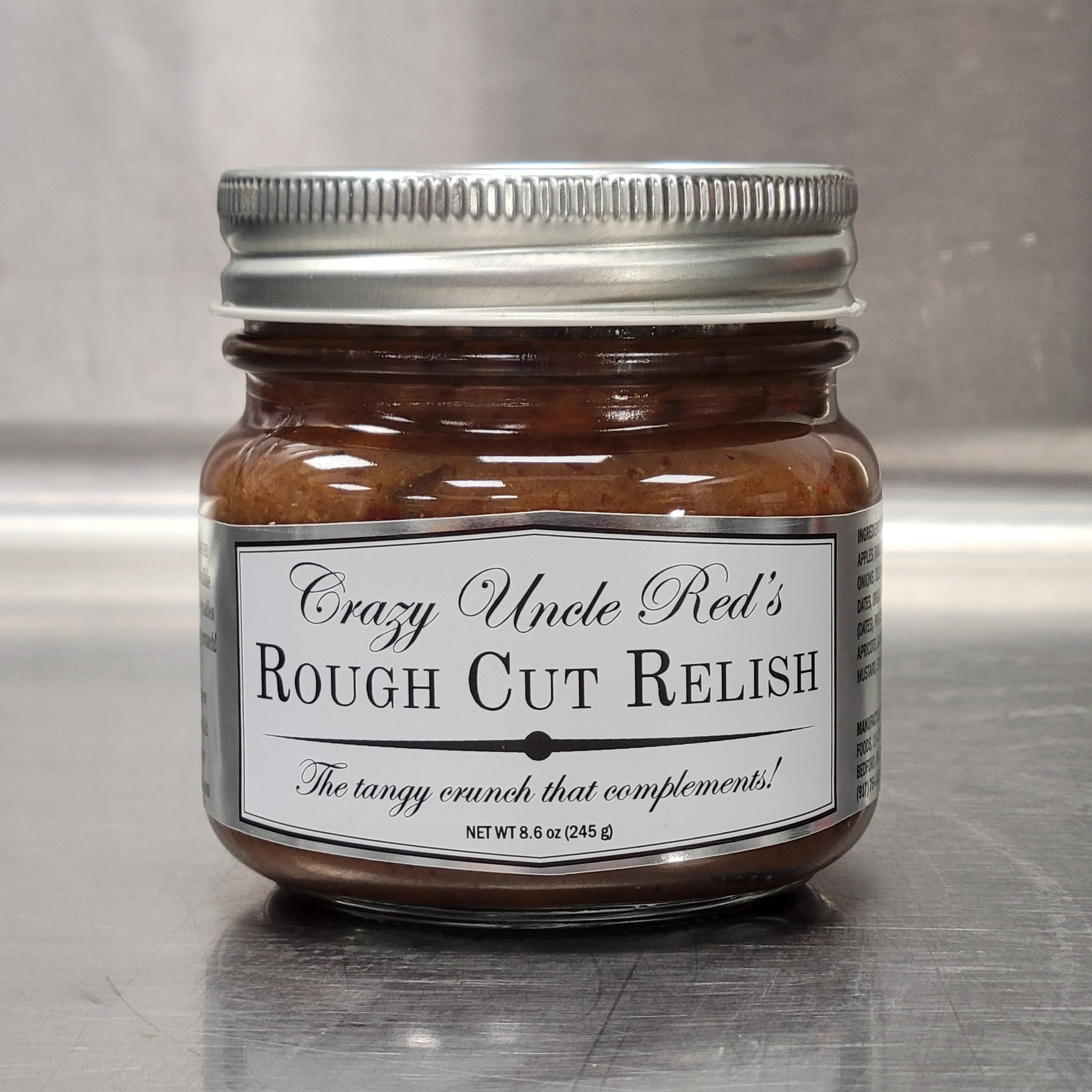 Crazy Uncle Reds - Wholesale Relish - Rough-Cut Relish - the tangy crunch that complements!