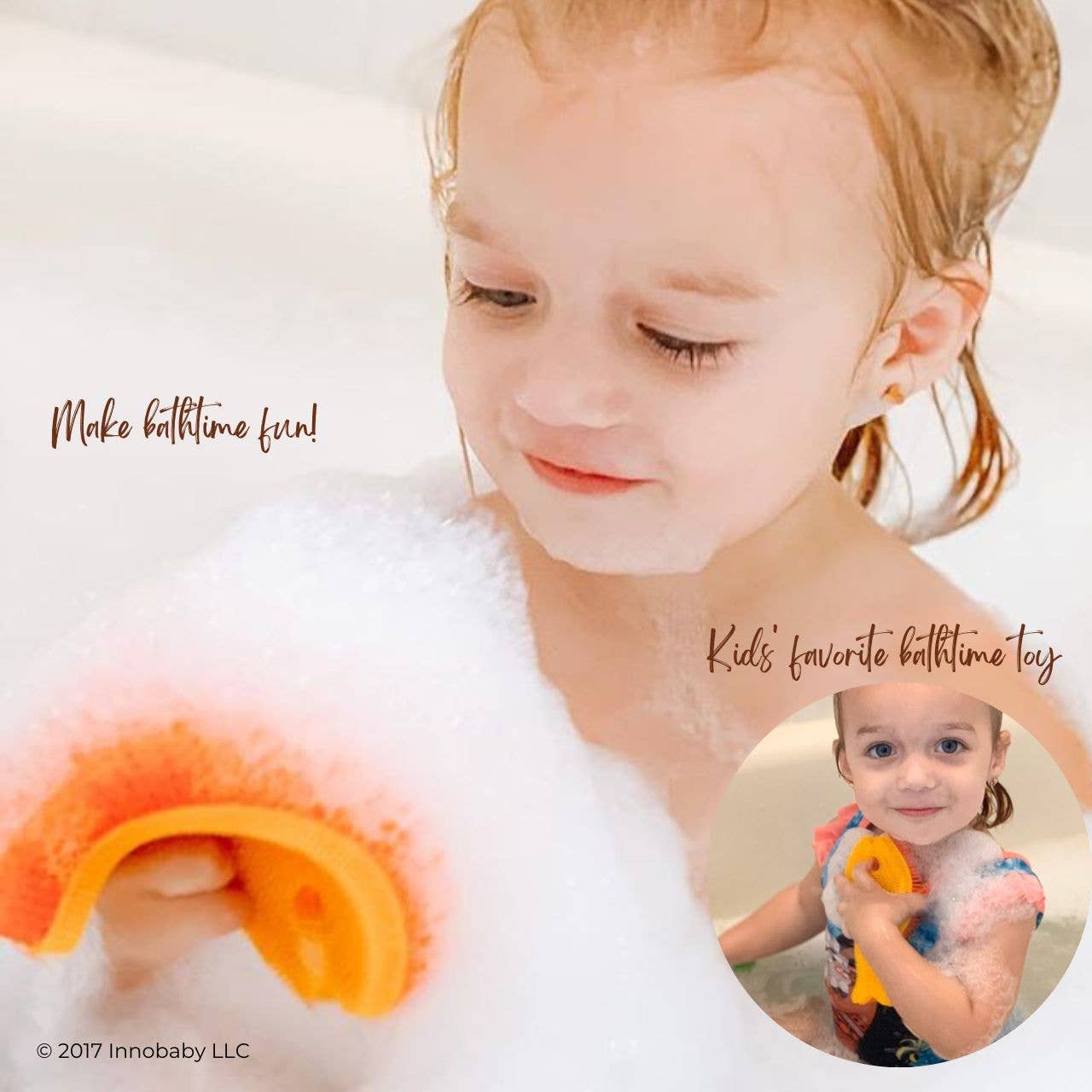 Innobaby on Faire - Venta al por mayor Juguete para la bañera - Bebés - Exfoliante de baño de silicona, divertido cepillo con forma de pez, juguete de baño para bebés16