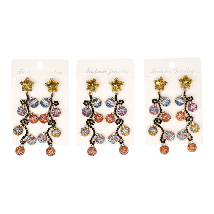 ASSORTED Christmas Light Earring ER2913-28. (12PC) for wholesale on Faire5
