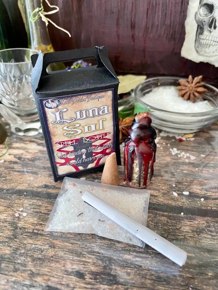 Bouteille à sorts BINDING & BANISHING | Kit de sorts | Witchcraft pour la vente par Black Dahlia Boutiques