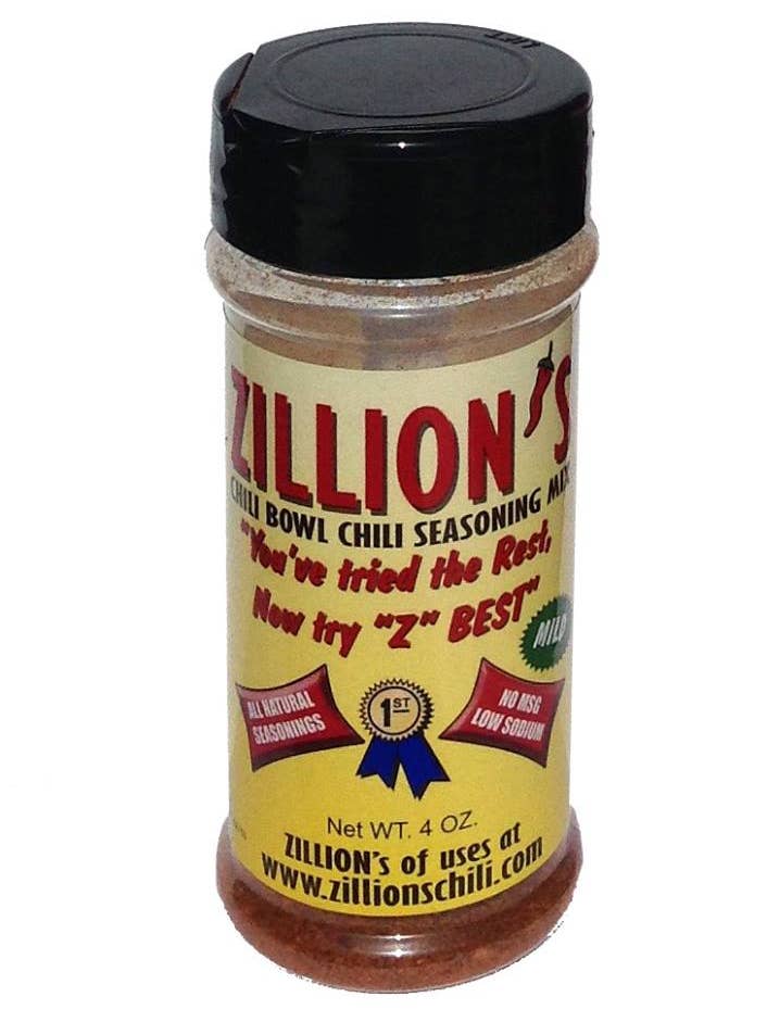 Zillion's Chili Bowl Seasoning Mix for wholesale by Zillion's Chili Seasoning