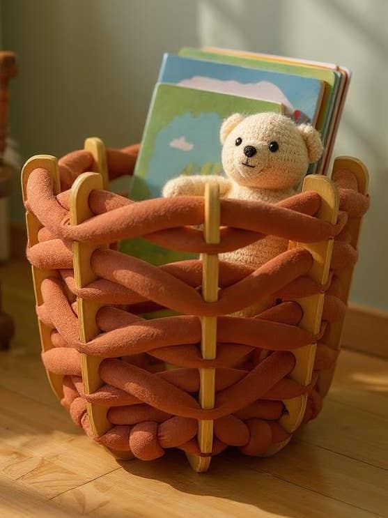 (M) Hullkorg i röd jord Ultra mocka för wholesale av Knots Studio