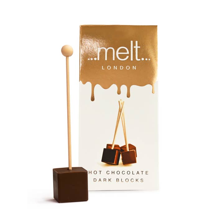 Dark Hot Chocolate Blocks Set Of 4 for wholesale by Melt Chocolates