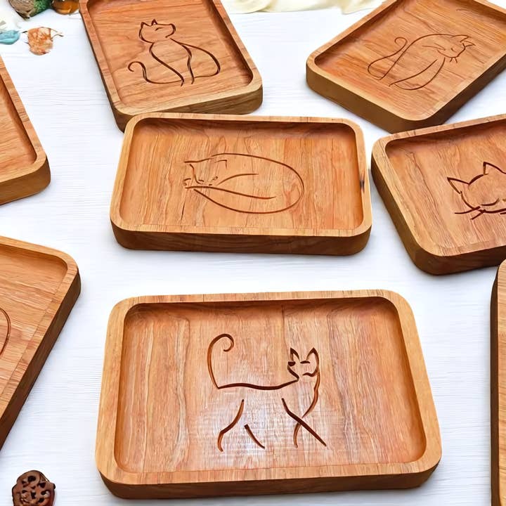 Plateaux de valet pour amoureux des chats Kitties Cadeau Décoration intérieure pour la vente par SRCraft