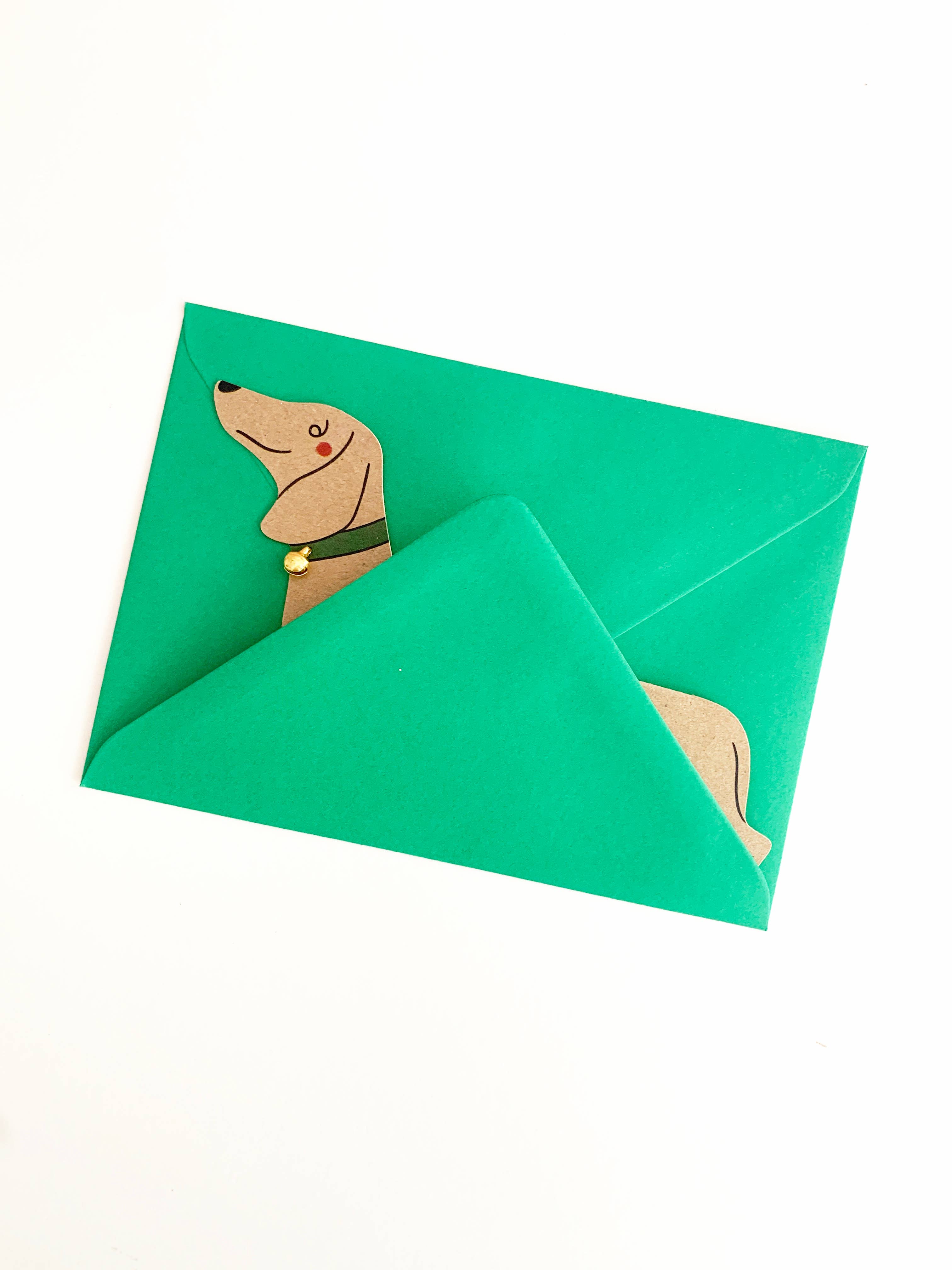 Kitty Kenda Papergoods – Großhandel Grußkarten für den Alltag – Grußkarte mit stehender Dackelhunde-Figur2