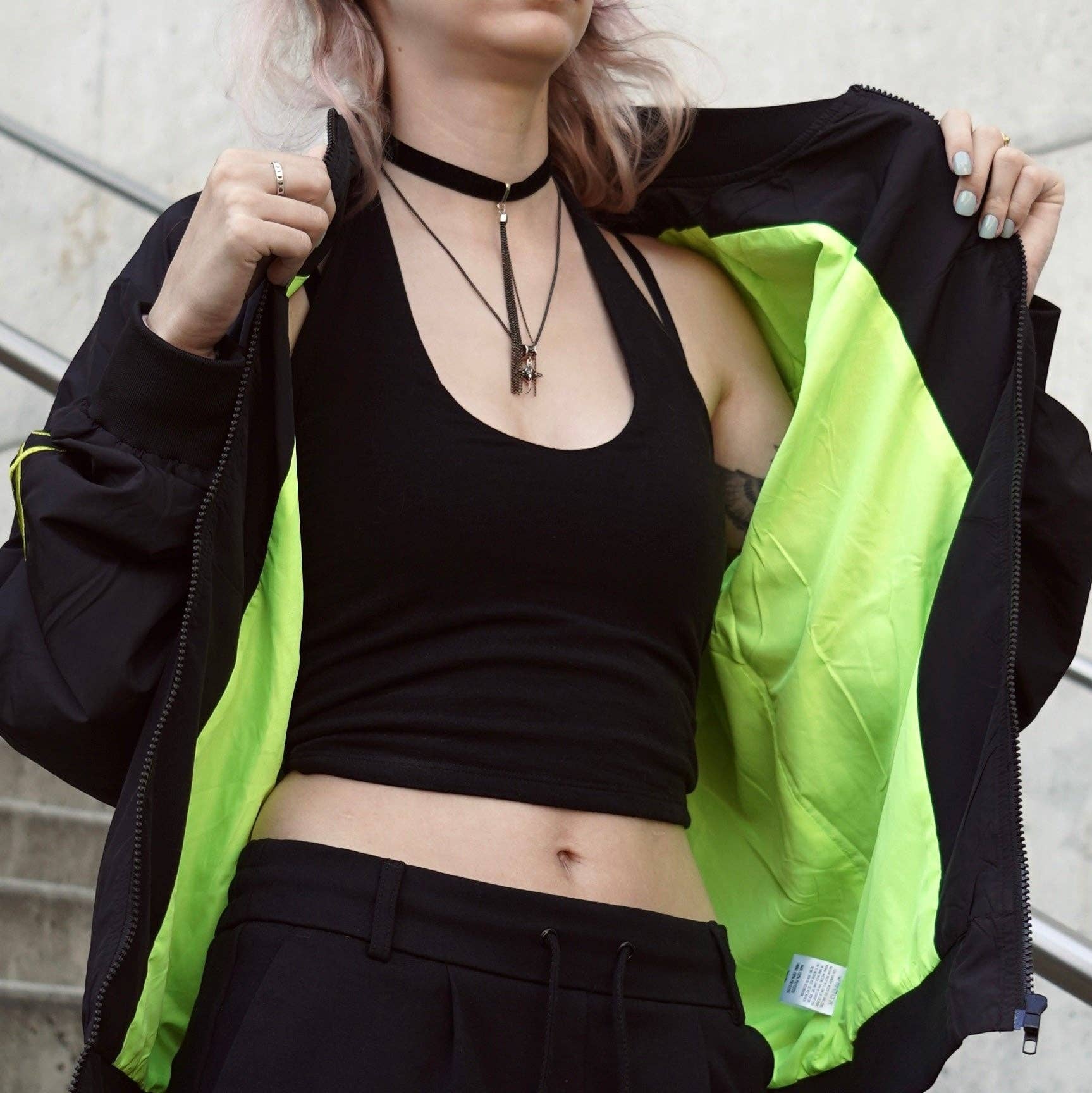 Kirin Koncept - Wholesale Bomber Jacket - Women's - Slashed - Lightweight Bomber Jacket5