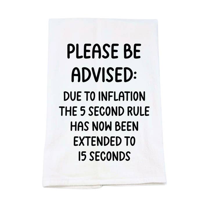 Home Accents By Driftless - Wholesale Tea Towel - Please Be Advised Funny Tea Towels - Kitchen Towels