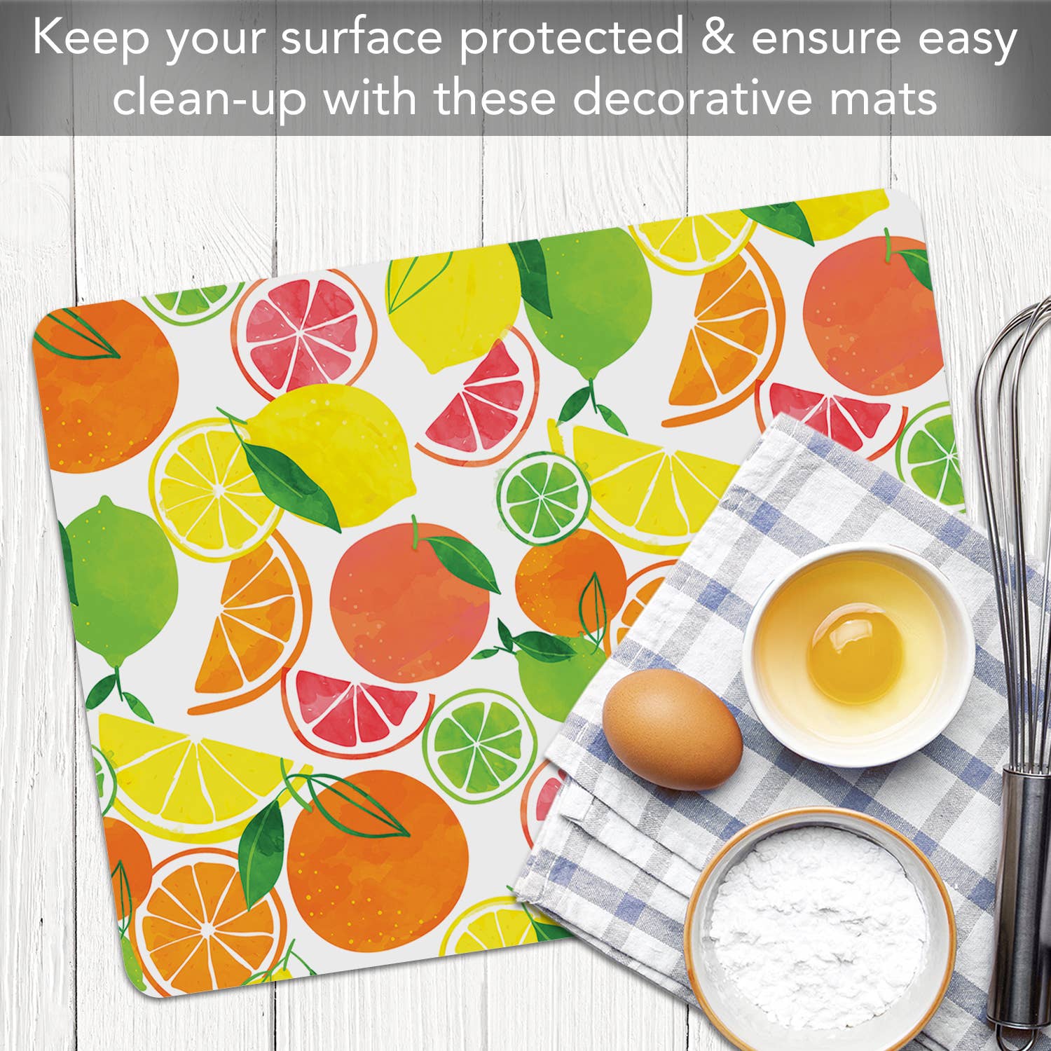 CounterArt/Highland Home/Thirstystone - Wholesale Cutting Board - "Fruity Summer"  Designer Flexible Cutting Board Mat4