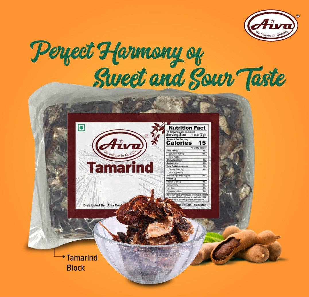 Aiva Products - Wholesale Dried Spice - Tamarind Slab (block) Seedless3