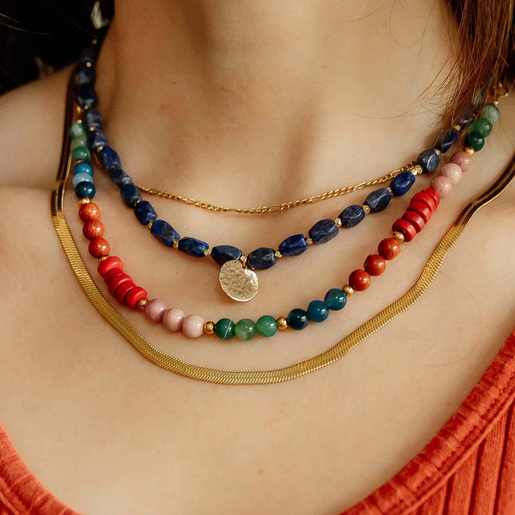 Sela Designs - Wholesale Beaded/Pearl Necklace - Phoebe Gemstone Necklace6