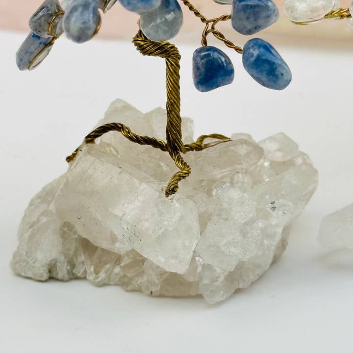 Rock Paradise - Wholesale Spiritual Stone/Crystal - Gemstone Tree on Crystal Quartz Cluster Base7