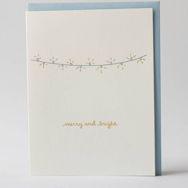 Albertine Press - Wholesale Christmas Card - Merry And Bright Holiday Card