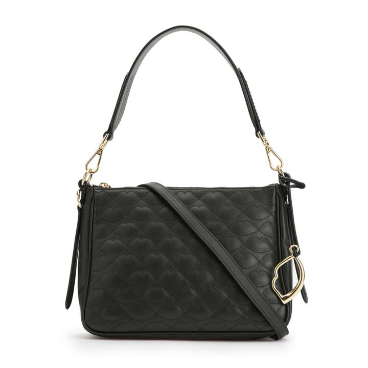 BLACK SMALL LIP QUILTED CALLIE for wholesale by Lulu Guinness