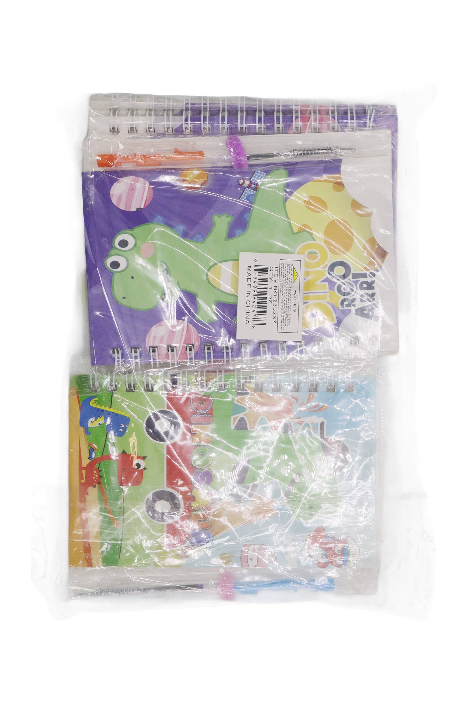 ASSORTED Dinosaur A6 Spiral Bound Notebook With Pen for wholesale on Faire1