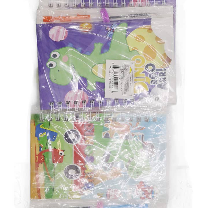 ASSORTED Dinosaur A6 Spiral Bound Notebook With Pen for wholesale on Faire1