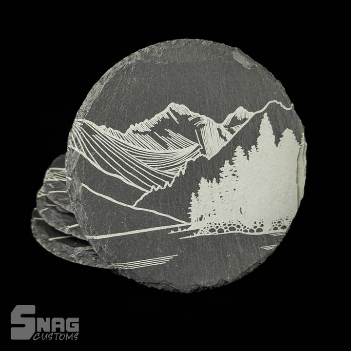 Snag Customs - Wholesale Coasters - Laser Engraved Slate Coasters
