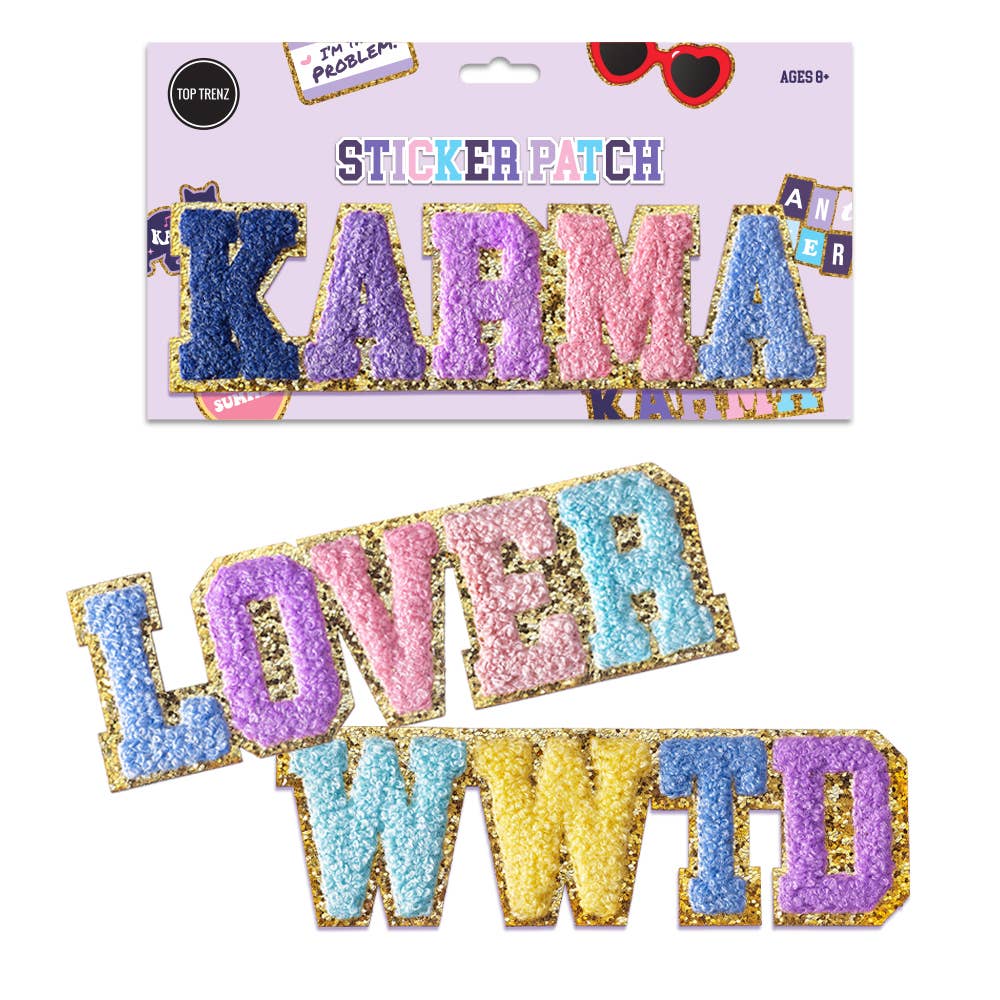 Top Trenz Inc - Wholesale Patch - Chenille Sticker Patch -Eras Word Collection0