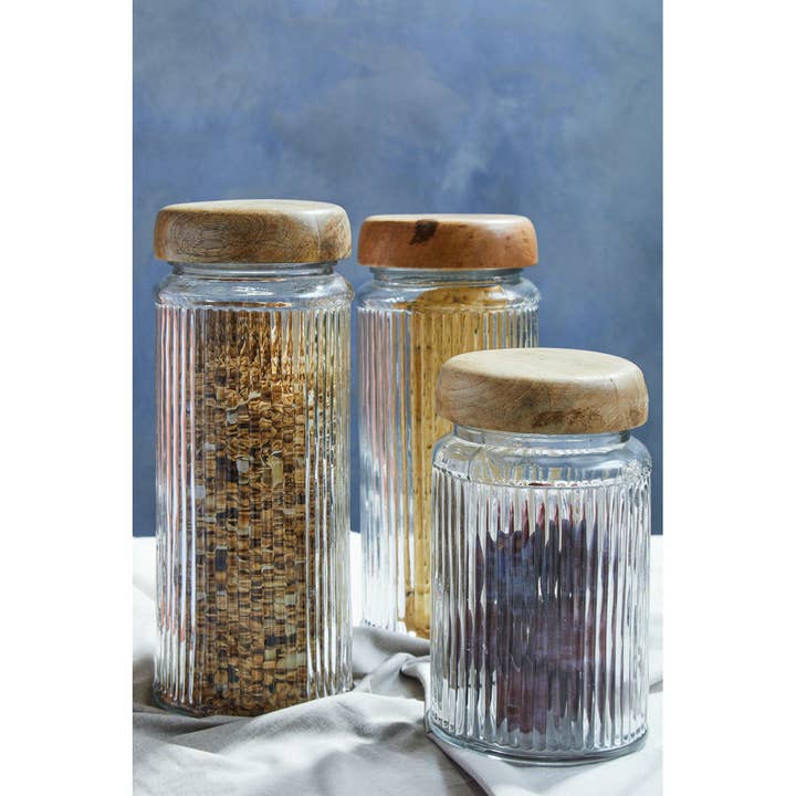 Interiors by Premier – wholesale Jar – Garner Glass Small Storage Jar3