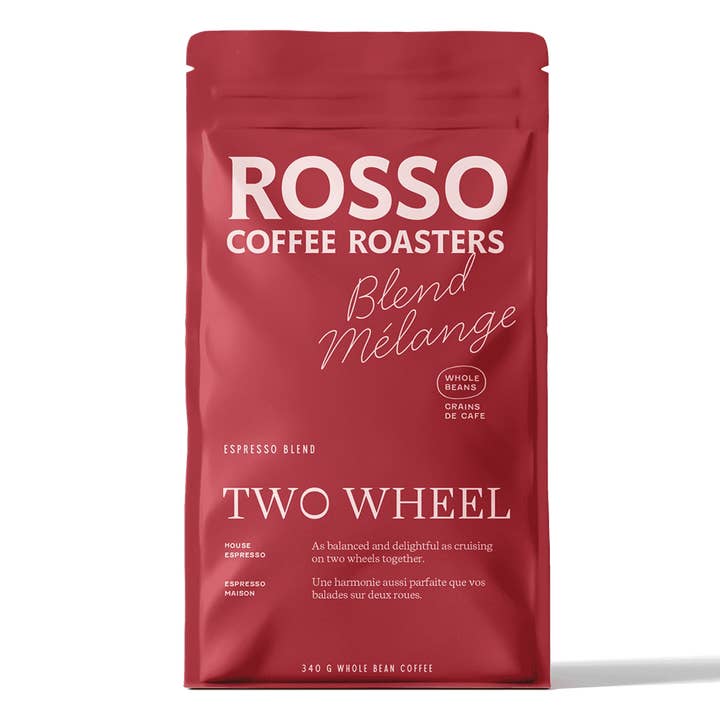 Two Wheel / House Espresso for wholesale by Rosso Coffee Roasters