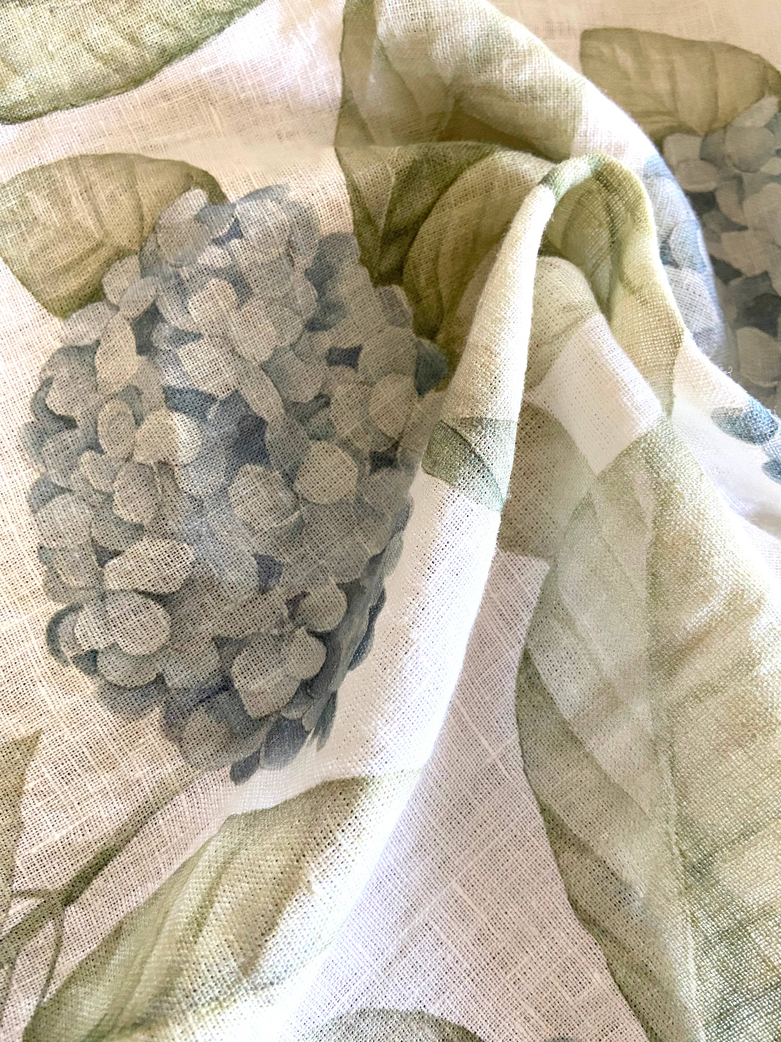 Sarah Rose - Wholesale Tea Towel - Hydrangea Organic Linen Tea Towel4