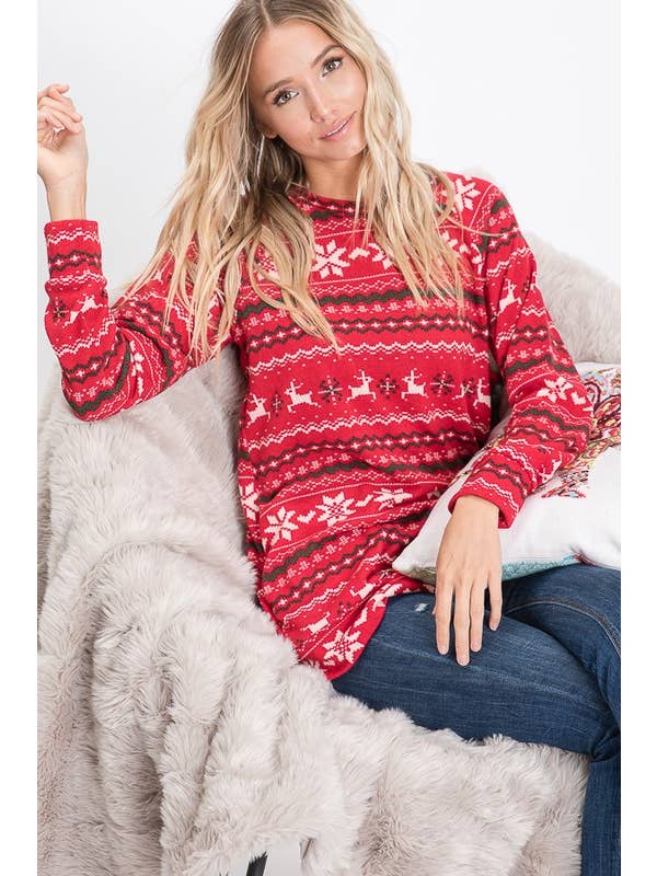 HEIMISH - Venta al por mayor Túnica - Mujer - IMPRESIÓN NAVIDEÑA ST1344-118