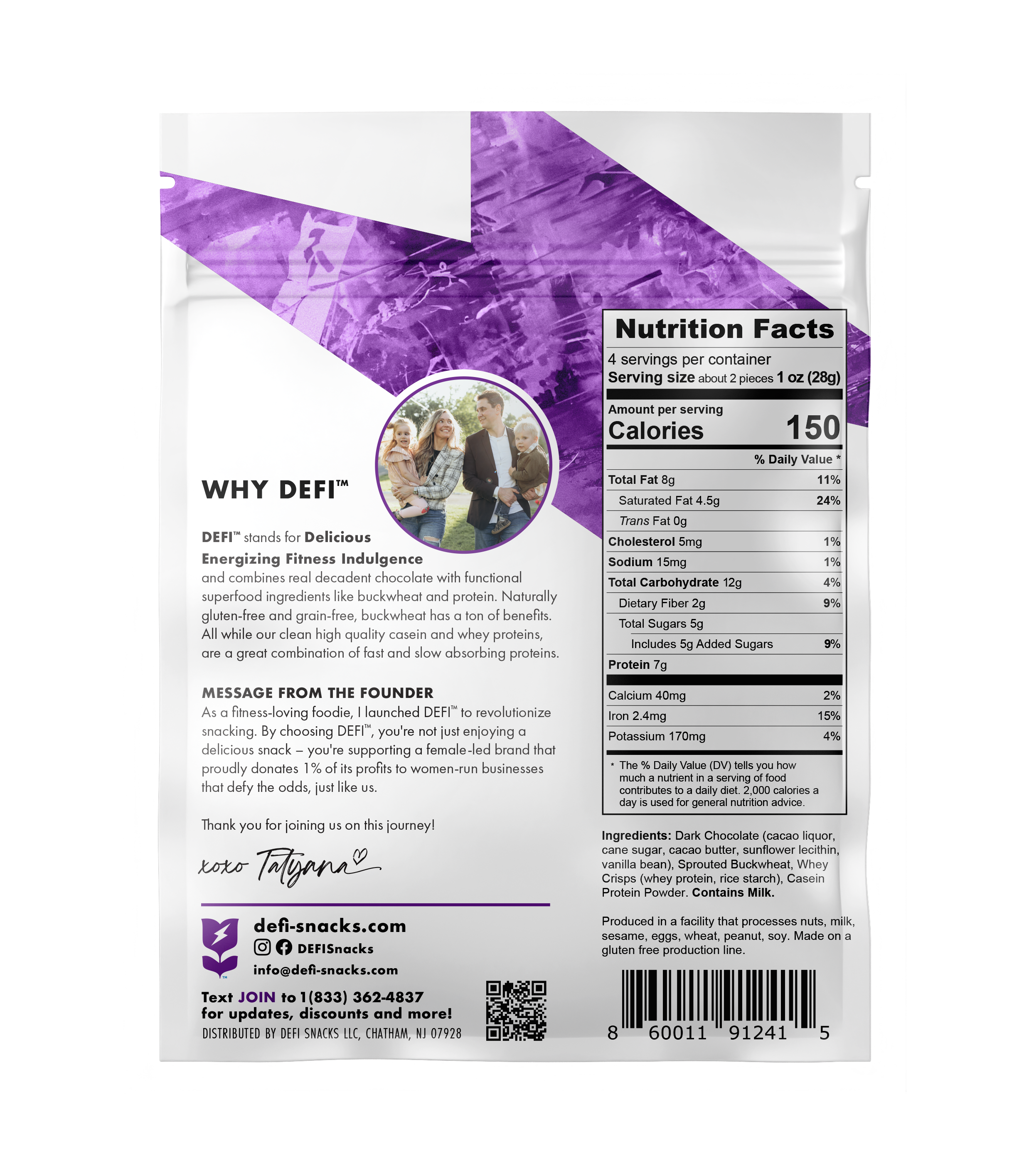 DEFI Snacks - Wholesale Chocolate - DEFI Dark Chocolate Crispy Superfood Bite1