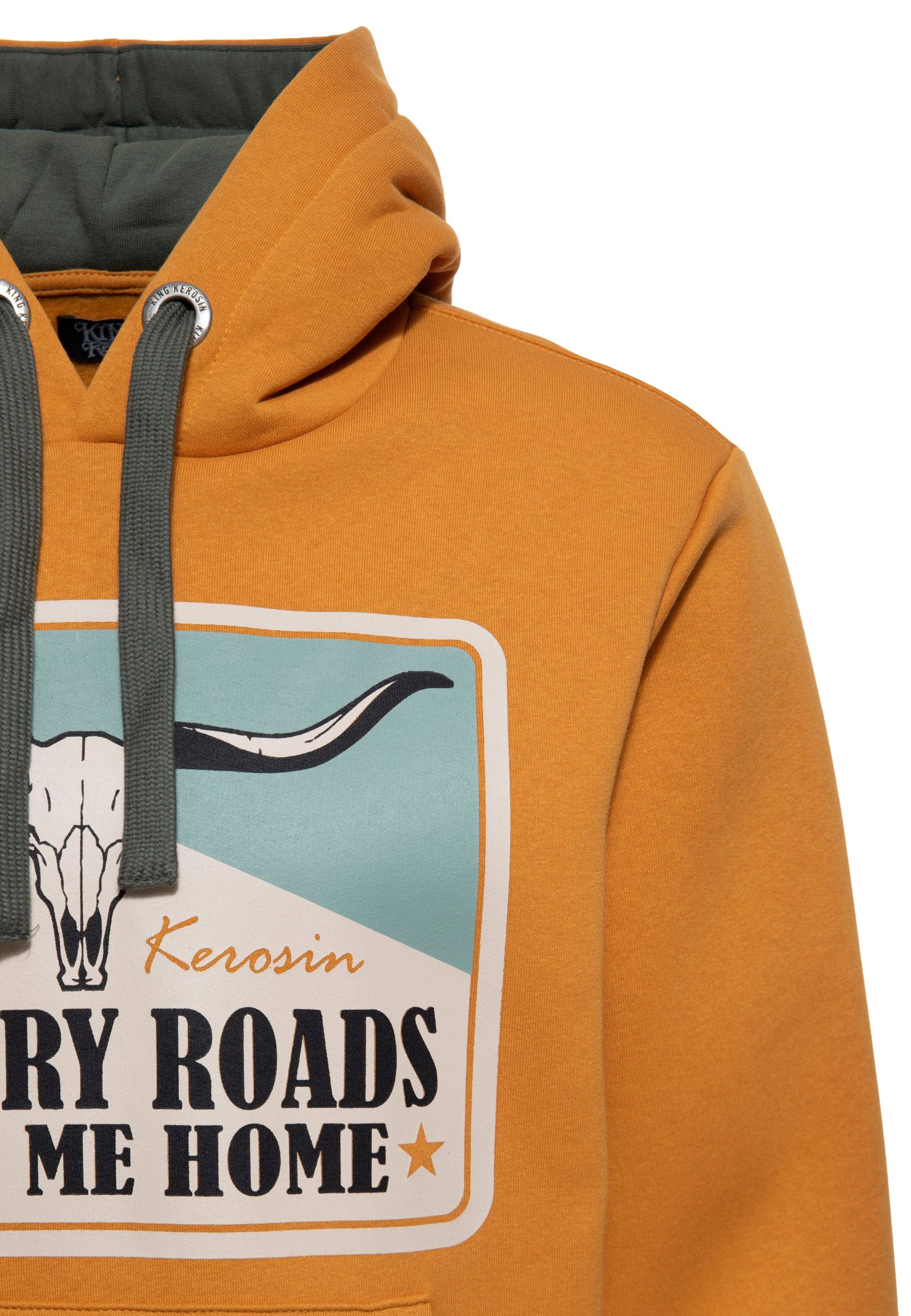 KING KEROSIN – Hoodie - Homem por atacado – Hoodie «Country Roads»3