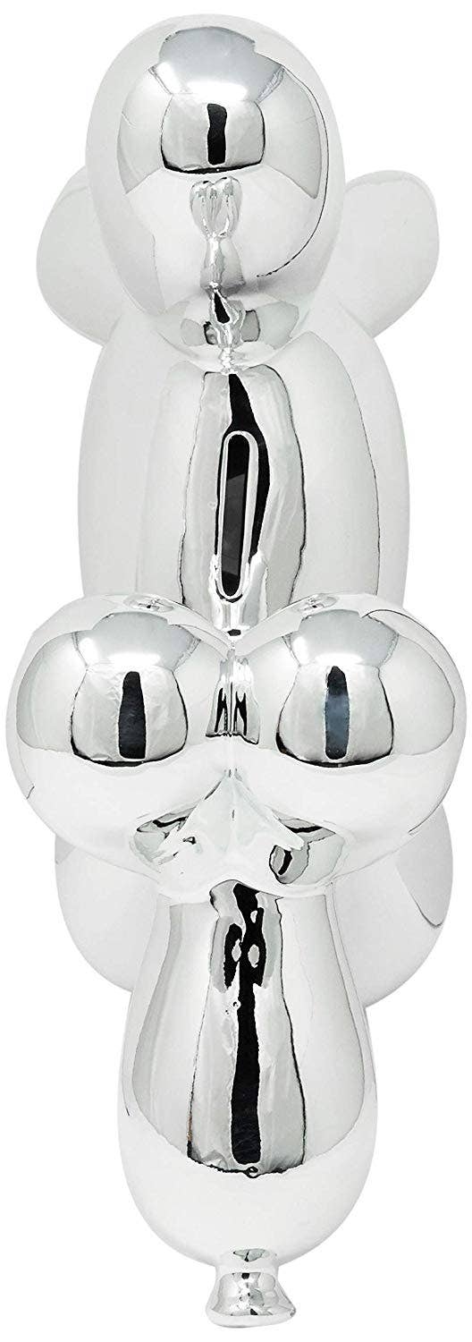 Interior Illusions Plus – wholesale Money/piggy bank – Silver Ceramic Dog Piggy Bank - 12" tall3