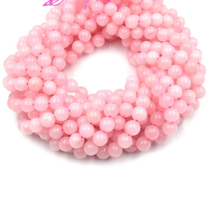 Only Beads - Wholesale Beads - Rose Quartz Beads - Smooth Round Beads