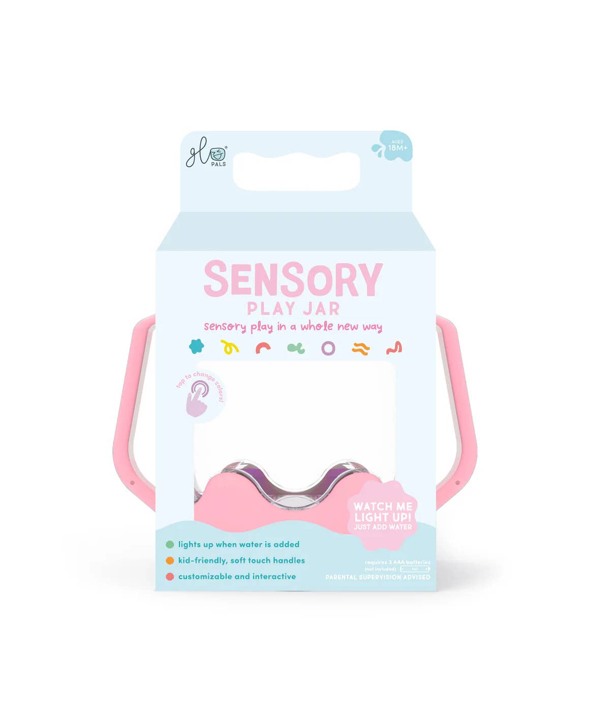 Glo Pals - Wholesale Light-Up Toy - Kids & Baby - Bubblegum Pink Sensory Play JarÂ