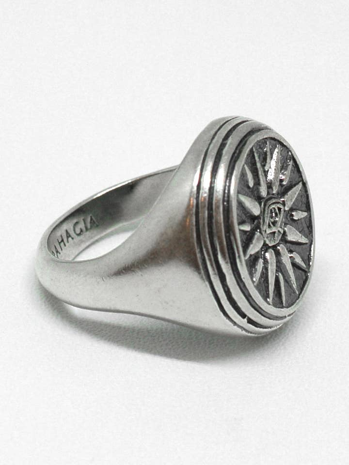 Rumi Signet Ring - Silver for wholesale by Bahagia